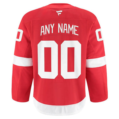 Detroit Red Wings Fanatics Home Authentic Pro Custom Jersey - Red | NHL Jerseys