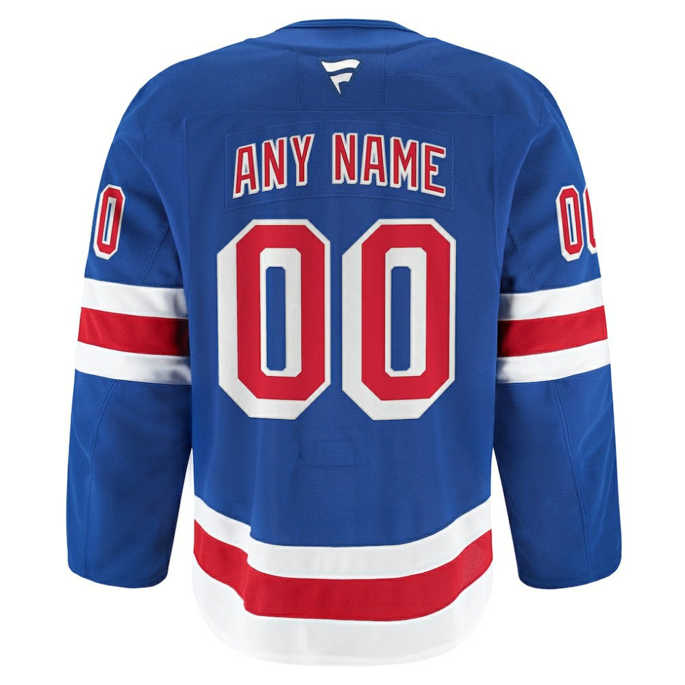 New York Rangers Fanatics Home Authentic Pro Custom Jersey Royal