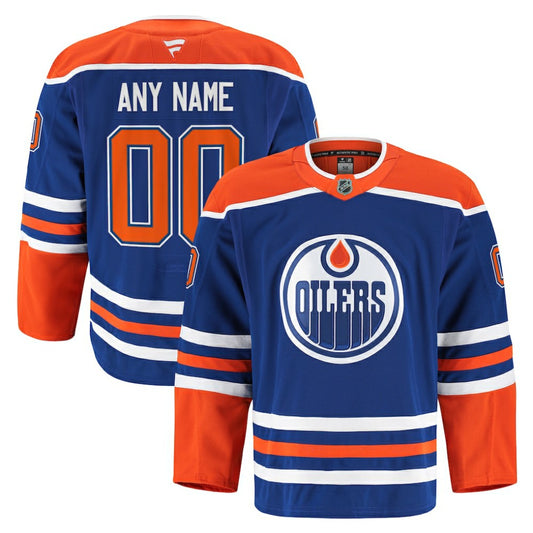 Edmonton Oilers Fanatics Home Authentic Pro Custom Jersey - Royal | NHL Jerseys