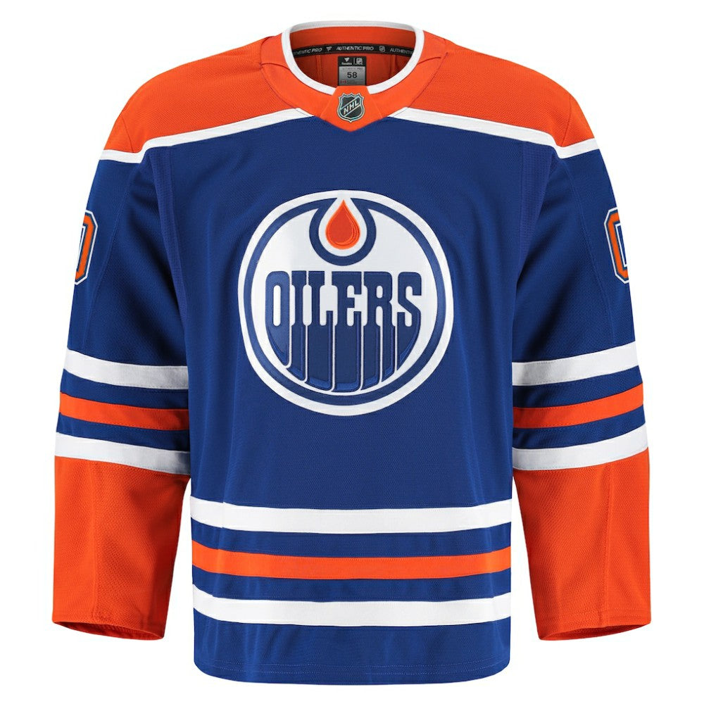 Edmonton Oilers Fanatics Home Authentic Pro Custom Jersey - Royal | NHL Jerseys