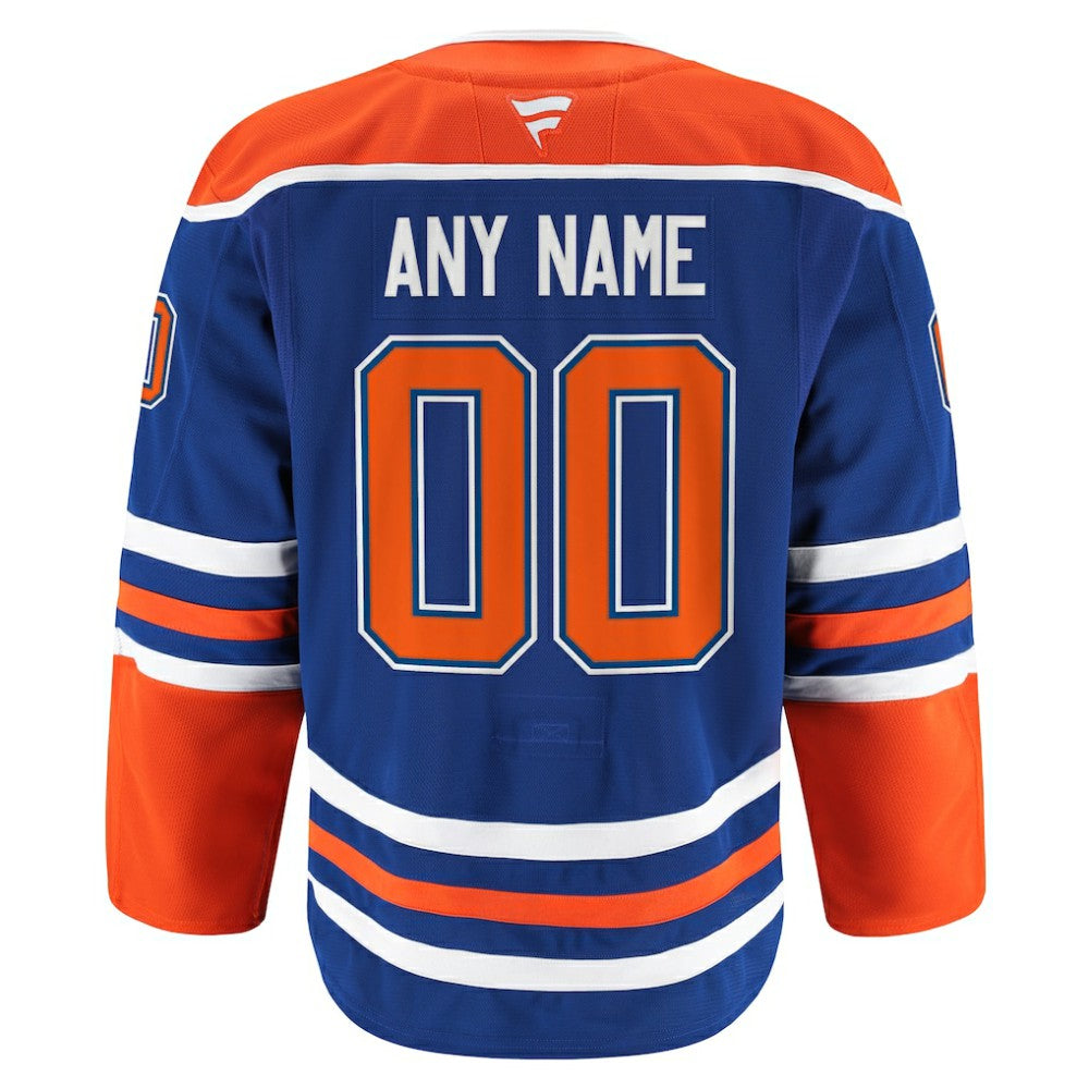 Edmonton Oilers Fanatics Home Authentic Pro Custom Jersey - Royal | NHL Jerseys