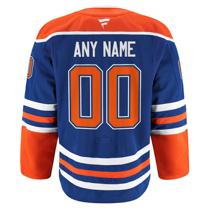 Edmonton Oilers Fanatics Home Authentic Pro Custom Jersey - Royal | NHL Jerseys