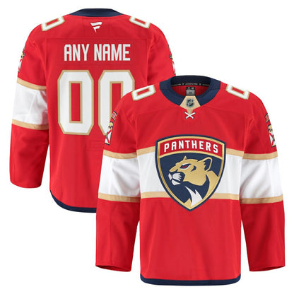 Florida Panthers Fanatics Home Authentic Pro Custom Jersey - Red | NHL Jerseys
