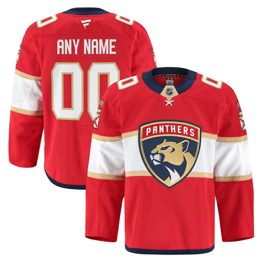 Florida Panthers Fanatics Home Authentic Pro Custom Jersey - Red | NHL Jerseys