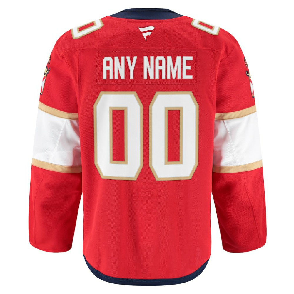 Florida Panthers Fanatics Home Authentic Pro Custom Jersey - Red | NHL Jerseys