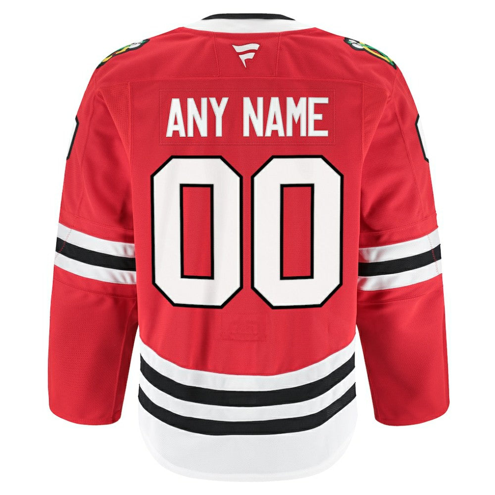 Chicago Blackhawks Fanatics Home Authentic Pro Custom Jersey - Red | NHL Jerseys