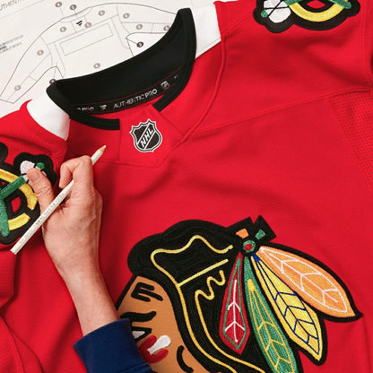 Chicago Blackhawks Fanatics Home Authentic Pro Custom Jersey - Red | NHL Jerseys