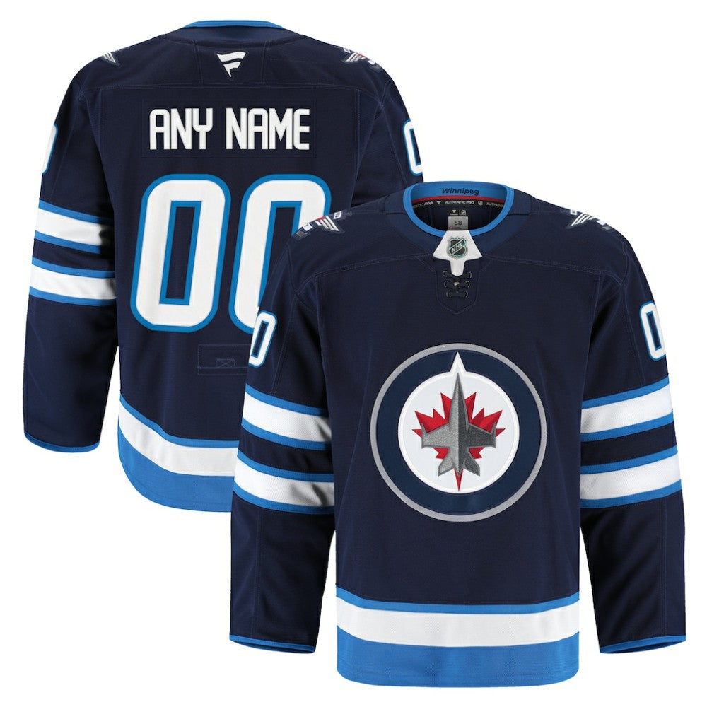 Winnipeg Jets - Fanatics Home Authentic Pro Custom Jersey Navy
