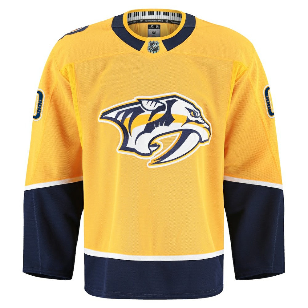 Nashville Predators Fanatics Home Authentic Pro Custom Jersey - Gold | NHL Jerseys