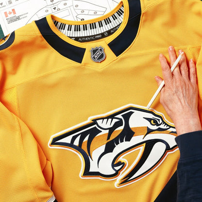 Nashville Predators Fanatics Home Authentic Pro Custom Jersey - Gold | NHL Jerseys