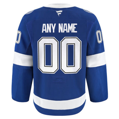 Tampa Bay Lightning Fanatics Home Authentic Pro Custom Jersey - Blue | NHL Jerseys