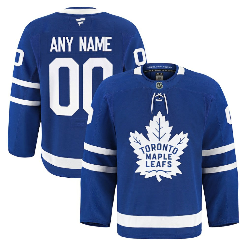 Toronto Maple Leafs Fanatics Home Authentic Pro Custom Jersey - Blue | NHL Jerseys