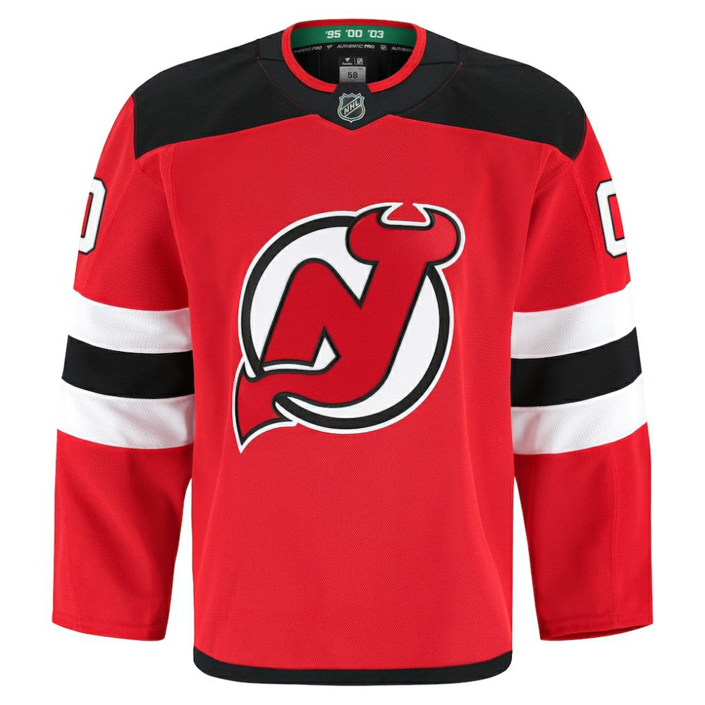 New Jersey Devils Fanatics Home Authentic Pro Custom Jersey - Red | NHL Jerseys