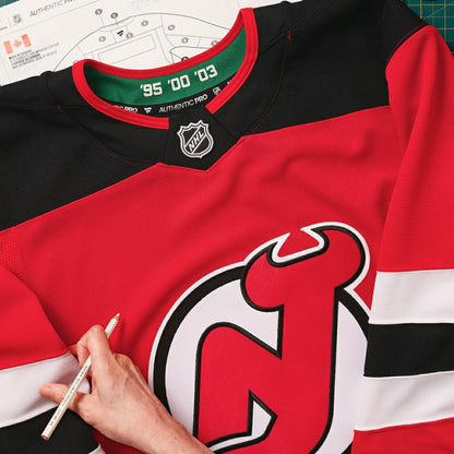 New Jersey Devils Fanatics Home Authentic Pro Custom Jersey - Red | NHL Jerseys