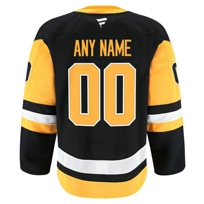 Pittsburgh Penguins Fanatics Home Authentic Pro Custom Jersey - Black | NHL Jerseys