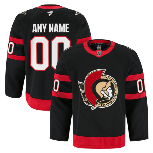 Ottawa Senators Fanatics Home Authentic Pro Custom Jersey - Black | NHL Jerseys