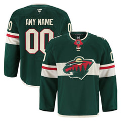 Minnesota Wild - Fanatics Home Authentic Pro Custom Jersey Green