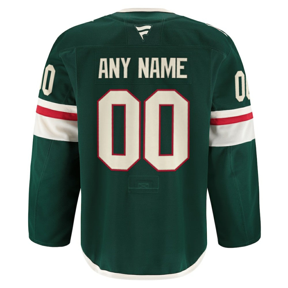 Minnesota Wild - Fanatics Home Authentic Pro Custom Jersey Green