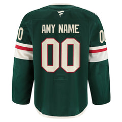 Minnesota Wild - Fanatics Home Authentic Pro Custom Jersey Green