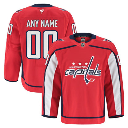 Washington Capitals Fanatics Home Authentic Pro Custom Jersey - Red | NHL Jerseys