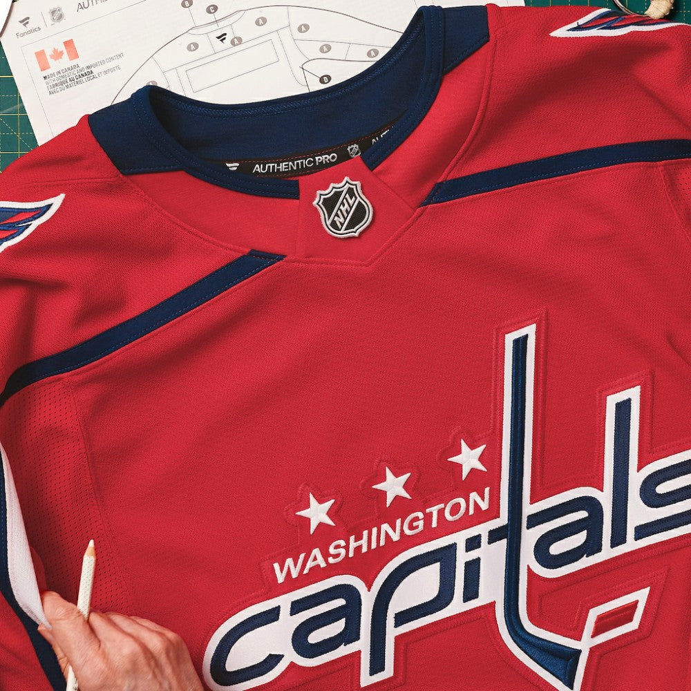 Washington Capitals Fanatics Home Authentic Pro Custom Jersey - Red | NHL Jerseys