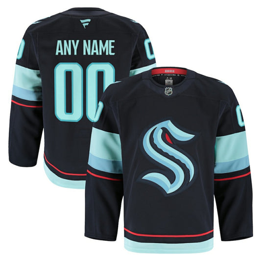 Seattle Kraken Fanatics Home Authentic Pro Custom Jersey - Navy | NHL Jerseys