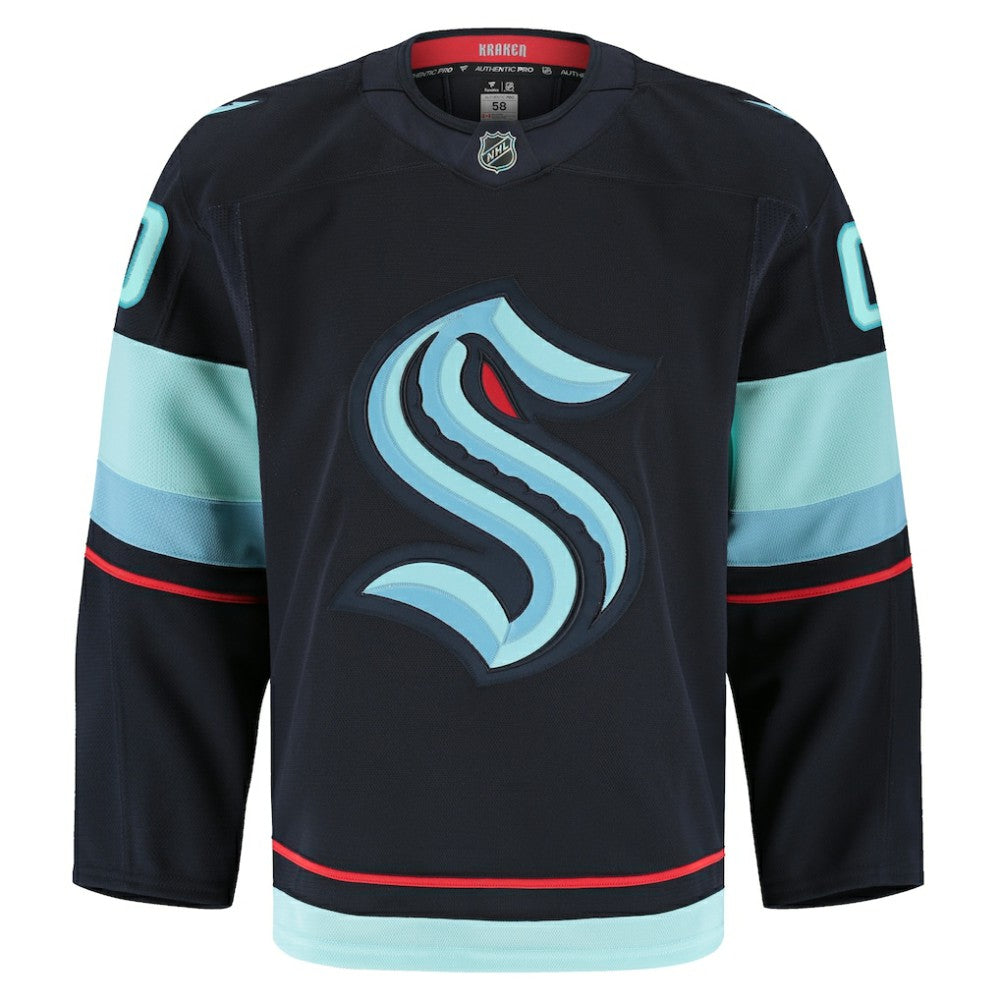 Seattle Kraken Fanatics Home Authentic Pro Custom Jersey - Navy | NHL Jerseys