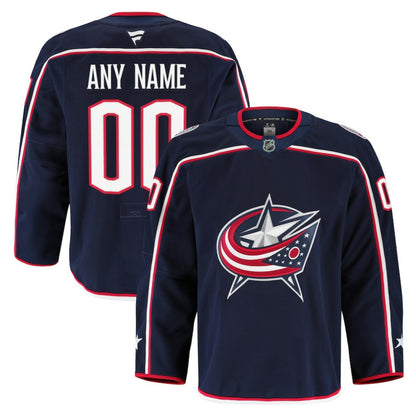 Columbus Blue Jackets Fanatics Home Authentic Pro Custom Jersey - Navy | NHL Jerseys