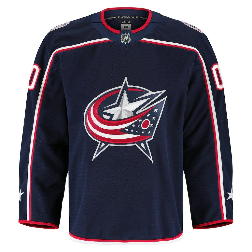 Columbus Blue Jackets Fanatics Home Authentic Pro Custom Jersey - Navy | NHL Jerseys