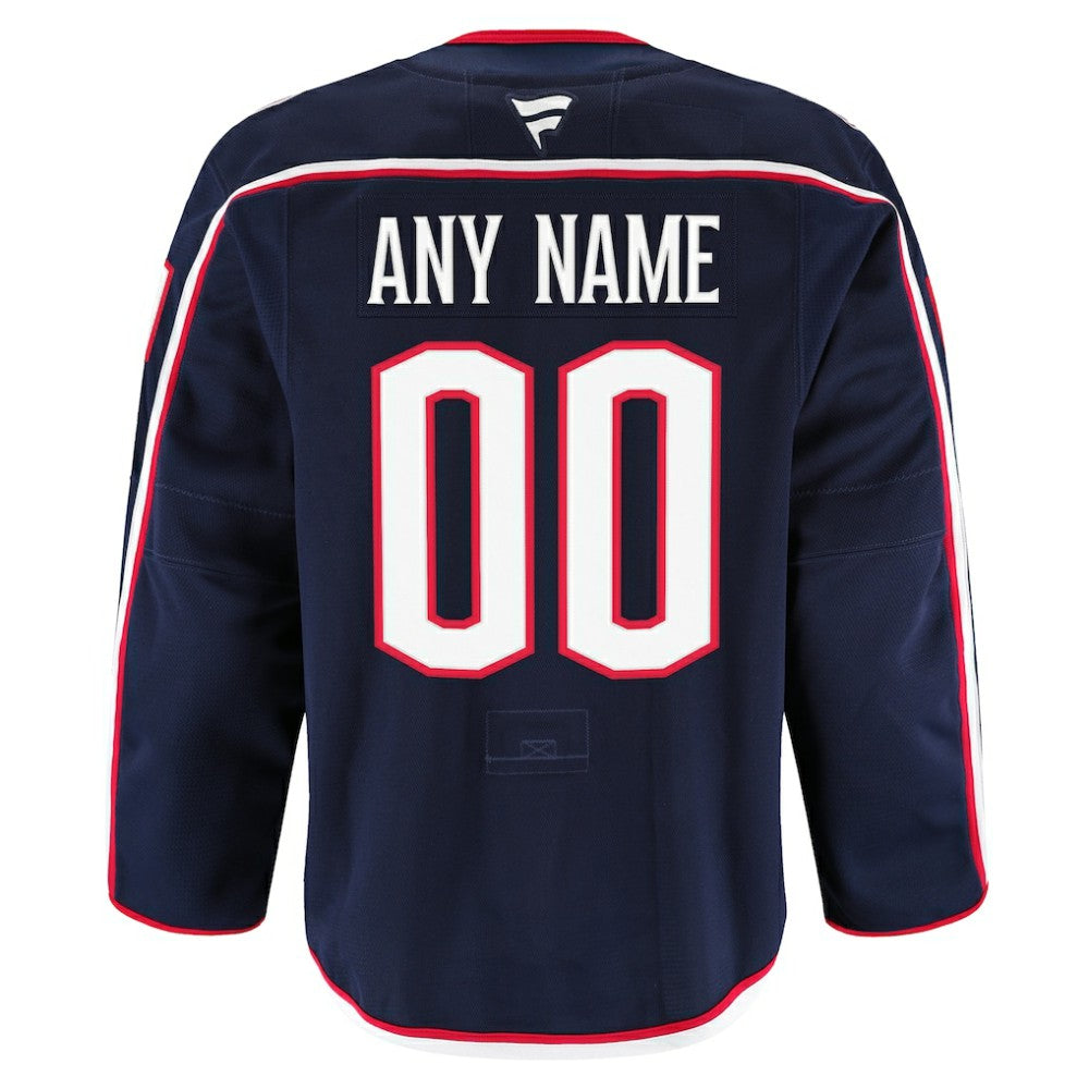 Columbus Blue Jackets Fanatics Home Authentic Pro Custom Jersey - Navy | NHL Jerseys