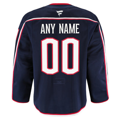 Columbus Blue Jackets Fanatics Home Authentic Pro Custom Jersey - Navy | NHL Jerseys