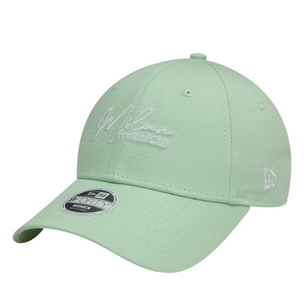 New Era AC Milan New Era Women's Script 9FORTY Adjustable Hat - Light Green