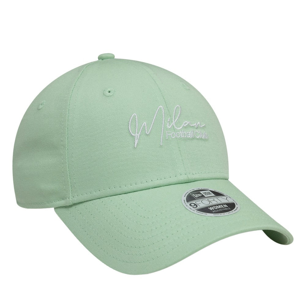 New Era AC Milan New Era Women's Script 9FORTY Adjustable Hat - Light Green