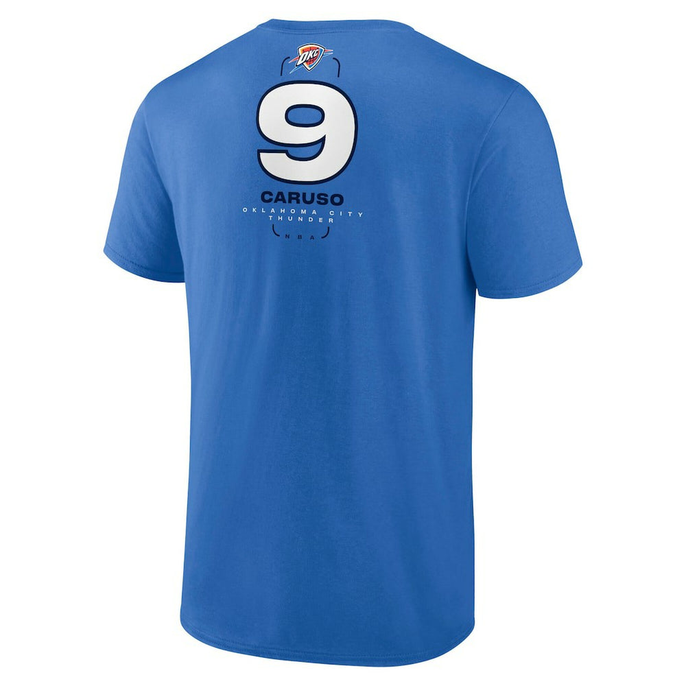 NBA - Alex Caruso Oklahoma City Thunder Behind The Back Name & Number T-Shirt - Blue