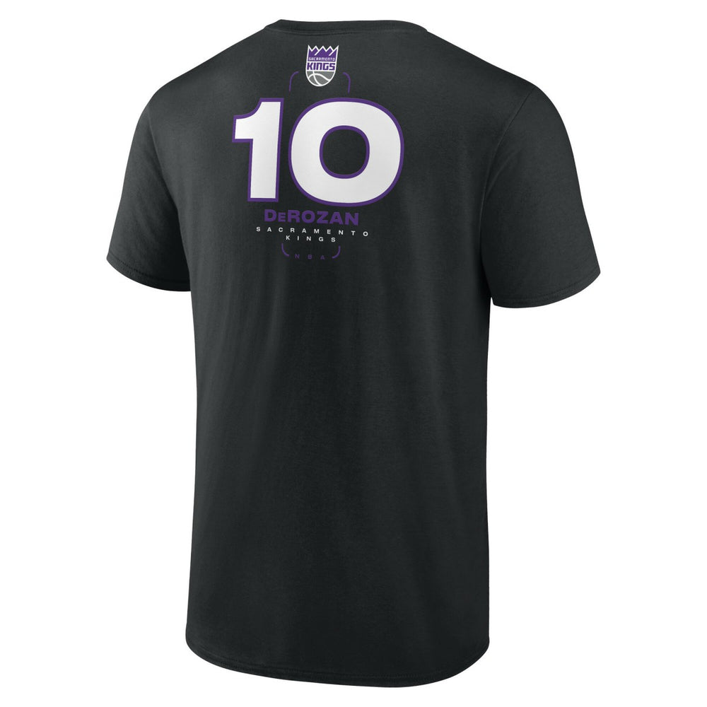 NBA - DeMar DeRozan Sacramento Kings Behind The Back Name & Number T-Shirt - Black
