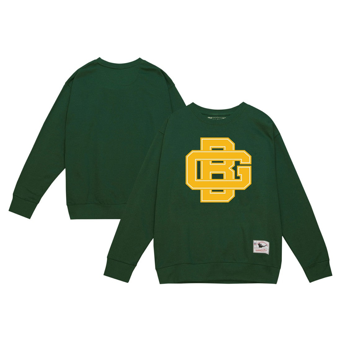 Green Bay Packers Basic Fleece Pullover Sweatshirt Green - Mitchell & Ness