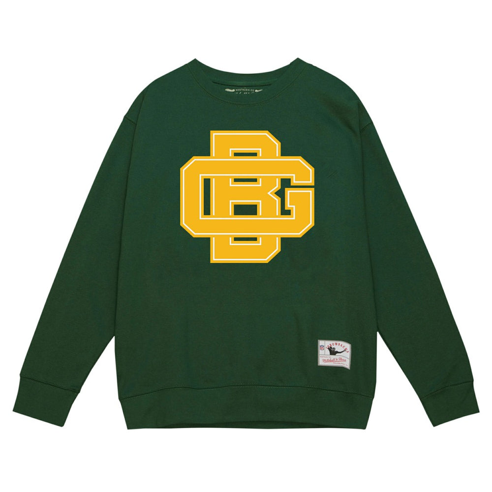 Green Bay Packers Basic Fleece Pullover Sweatshirt Green - Mitchell & Ness