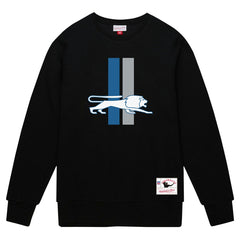 Detroit Lions Basic Fleece Pullover Sweatshirt Black - Mitchell & Ness