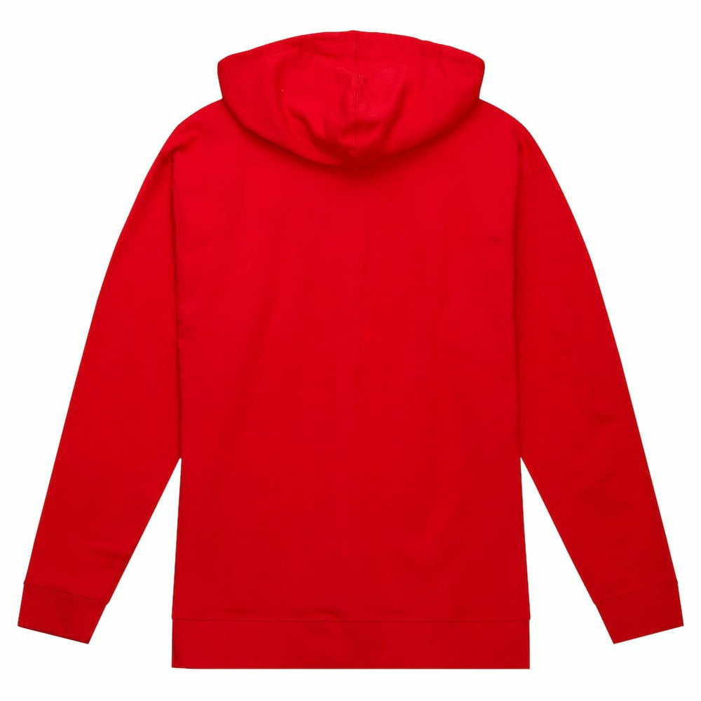 San Francisco 49ers Team Wordmark Vintage Pullover Hoodie Scarlet - Mitchell & Ness