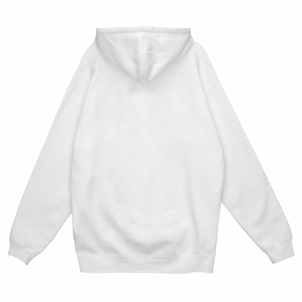 Philadelphia Eagles Helmet Logo Vintage Pullover Hoodie White - Mitchell & Ness