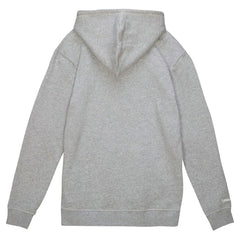 Cleveland Browns Helmet Logo Vintage Pullover Hoodie Heather Gray - Mitchell & Ness