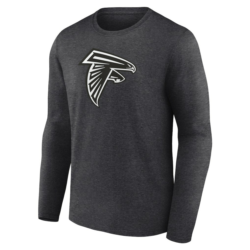 Atlanta Falcons Personalized Name & Number Monochrome Long Sleeve T-Shirt Charcoal - NFL