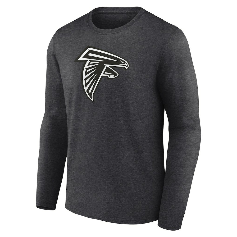Atlanta Falcons Personalized Name & Number Monochrome Long Sleeve T-Shirt Charcoal - NFL