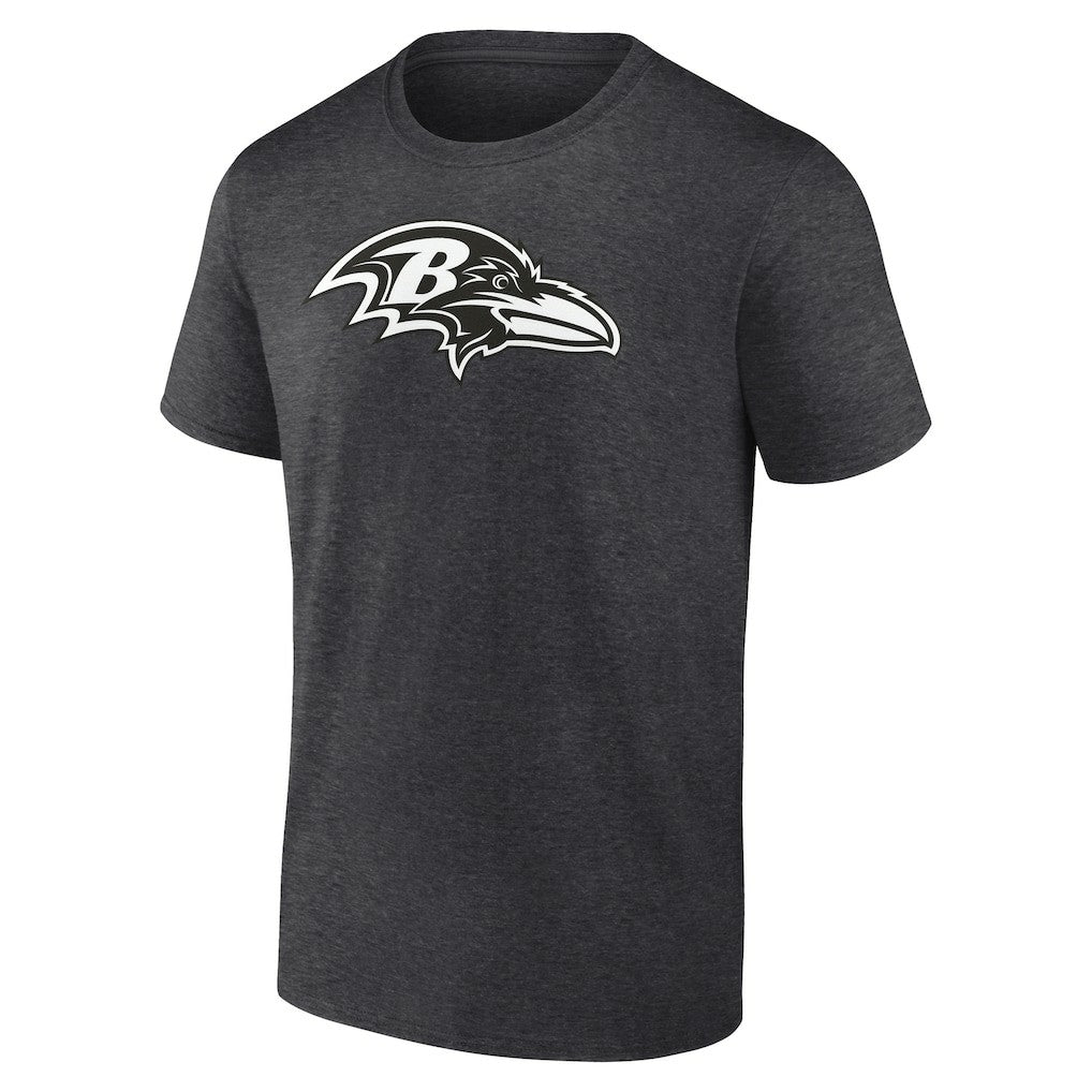 Baltimore Ravens Personalized Name & Number Monochrome T-Shirt Charcoal - NFL