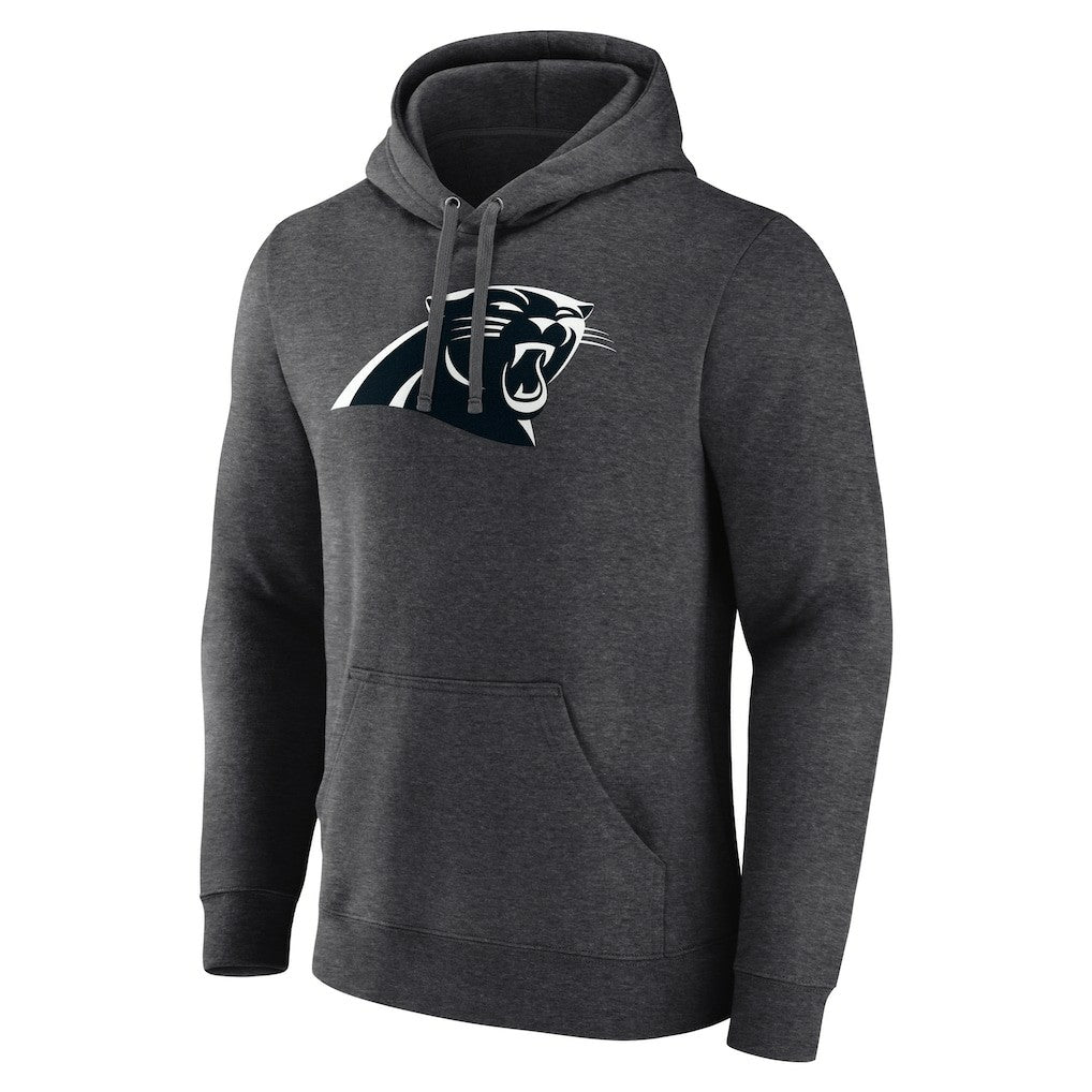 Carolina Panthers Personalized Name & Number Monochrome Pullover Hoodie Charcoal - NFL