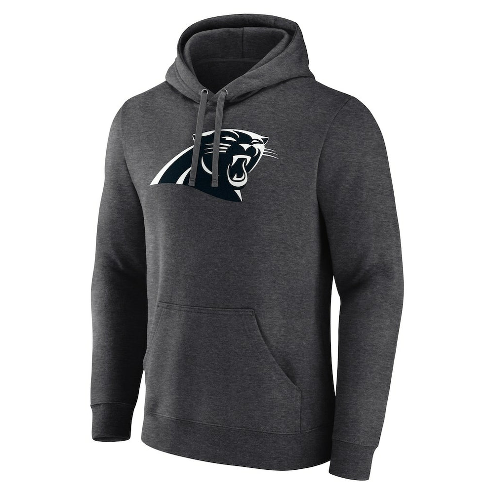 Carolina Panthers Personalized Name & Number Monochrome Pullover Hoodie Charcoal - NFL