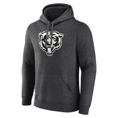 Chicago Bears Personalized Name & Number Monochrome Pullover Hoodie Charcoal - NFL