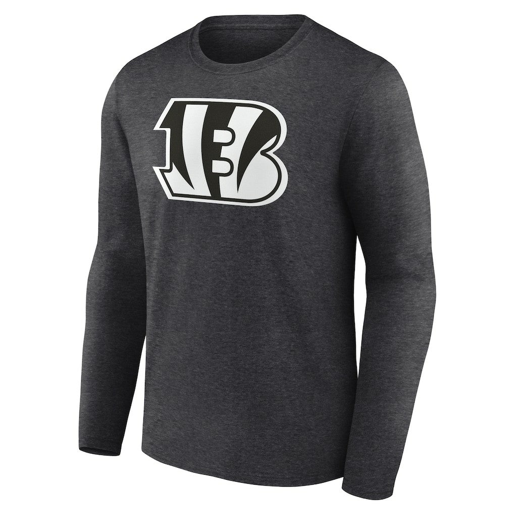 Cincinnati Bengals Personalized Name & Number Monochrome Long Sleeve T-Shirt Charcoal - NFL