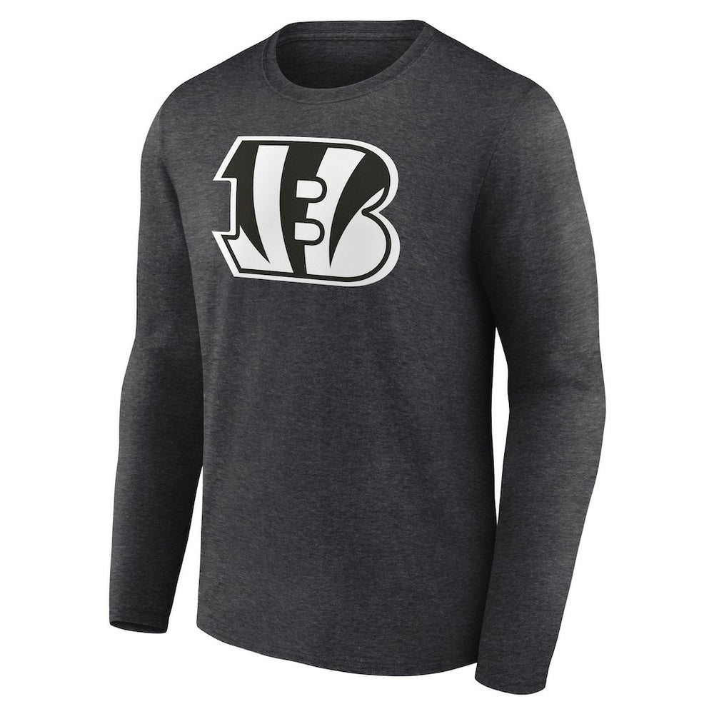 Cincinnati Bengals Personalized Name & Number Monochrome Long Sleeve T-Shirt Charcoal - NFL