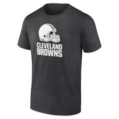 Cleveland Browns Personalized Name & Number Monochrome T-Shirt Charcoal - NFL